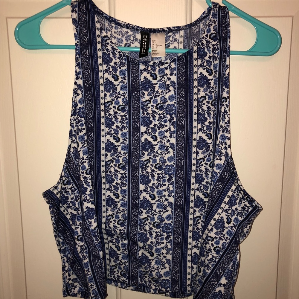 H&M Porcelain Crop Top
